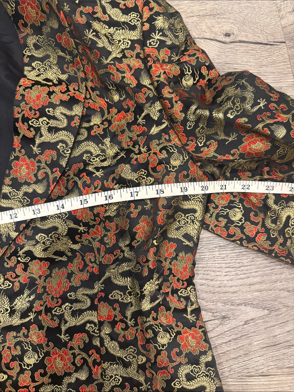 Women's Metallic Brocade Blazer in Gold & Black - Picture 9 of 12